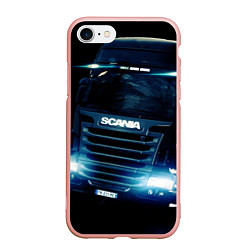 Чехол iPhone 7/8 матовый SCANIA Дальнобой 2022