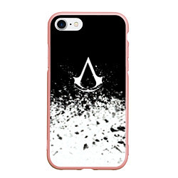 Чехол iPhone 7/8 матовый Assassins creed ассасины, цвет: 3D-светло-розовый