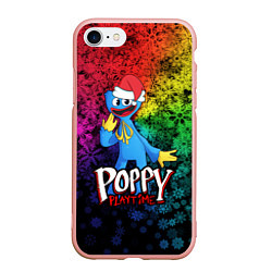 Чехол iPhone 7/8 матовый POPPY PLAYTIME НОВОГОДНИЙ ПОППИ ПЛЕЙТАЙМ, цвет: 3D-светло-розовый