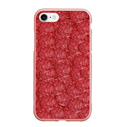 Чехол iPhone 7/8 матовый Деловая Колбаса Салями, цвет: 3D-светло-розовый