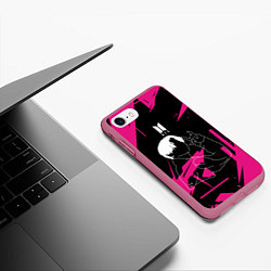 Чехол iPhone 7/8 матовый JUNGKOOK PINK EDITION ДЖОНГУК, цвет: 3D-малиновый — фото 2