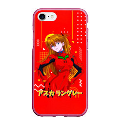 Чехол iPhone 7/8 матовый Аска Лэнгли Сорью Evangelion