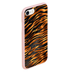 Чехол iPhone 7/8 матовый В шкуре тигра, цвет: 3D-светло-розовый — фото 2