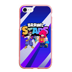 Чехол iPhone 7/8 матовый FANG & GROM BRAWL STARS, цвет: 3D-баблгам