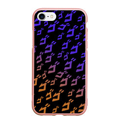 Чехол iPhone 7/8 матовый JOJOS BIZARRE ADVENTURE PATTERN, цвет: 3D-светло-розовый