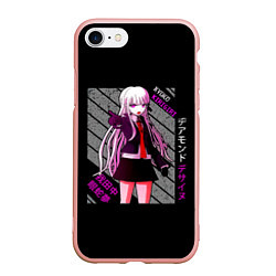 Чехол iPhone 7/8 матовый Кёко Киригири - Danganronpa, цвет: 3D-светло-розовый