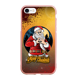Чехол iPhone 7/8 матовый Santa love you
