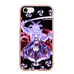 Чехол iPhone 7/8 матовый SHOGUN RAIDEN SAMURAI DEMON GENSHIN IMPACT