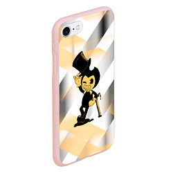 Чехол iPhone 7/8 матовый Bendy and the ink machine bendy, цвет: 3D-светло-розовый — фото 2