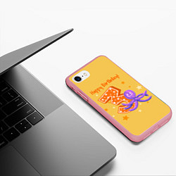 Чехол iPhone 7/8 матовый Третий день рождения, цвет: 3D-баблгам — фото 2