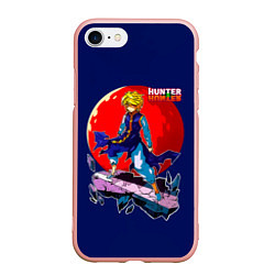 Чехол iPhone 7/8 матовый Hunter x Hunter - Kurapika, цвет: 3D-светло-розовый