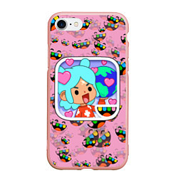 Чехол iPhone 7/8 матовый Toca Boca Рита, цвет: 3D-светло-розовый