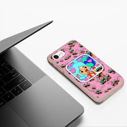 Чехол iPhone 7/8 матовый Toca Boca Рита, цвет: 3D-светло-розовый — фото 2