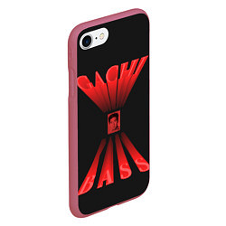 Чехол iPhone 7/8 матовый Gachi Bass VAN, цвет: 3D-малиновый — фото 2