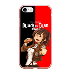 Чехол iPhone 7/8 матовый Саша Attack on Titan