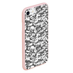 Чехол iPhone 7/8 матовый Серый Городской Камуфляж, цвет: 3D-светло-розовый — фото 2