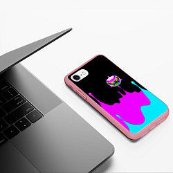Чехол iPhone 7/8 матовый 6IX9INE Подтеки Красок, цвет: 3D-баблгам — фото 2