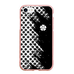 Чехол iPhone 7/8 матовый Манга чёрный клевер, цвет: 3D-светло-розовый