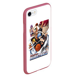 Чехол iPhone 7/8 матовый Kurokos Basketball 1, цвет: 3D-малиновый — фото 2