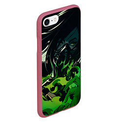 Чехол iPhone 7/8 матовый Опасная Вайпер, цвет: 3D-малиновый — фото 2