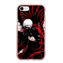 Чехол iPhone 7/8 матовый Токийский Гуль Красный Змей Tokyo Ghoul Snake, цвет: 3D-светло-розовый