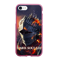 Чехол iPhone 7/8 матовый DARK SOULS III Рыцарь Солнца Дарк Соулс, цвет: 3D-малиновый