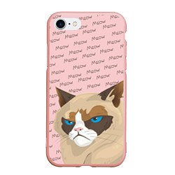 Чехол iPhone 7/8 матовый Angry Cat Злой кот