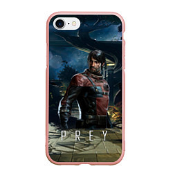 Чехол iPhone 7/8 матовый Prey game Прэй, цвет: 3D-светло-розовый