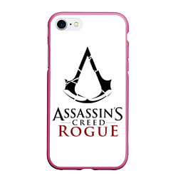 Чехол iPhone 7/8 матовый Assasins creed rogue, цвет: 3D-малиновый