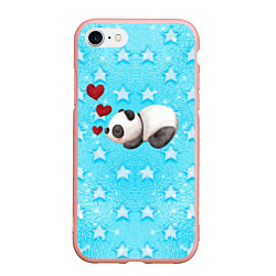 Чехол iPhone 7/8 матовый Сонная милая панда