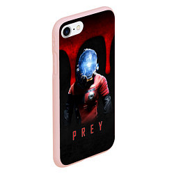 Чехол iPhone 7/8 матовый Prey dark blood, цвет: 3D-светло-розовый — фото 2