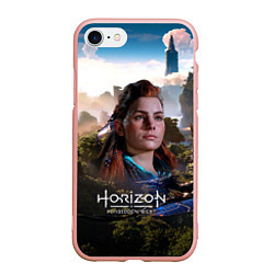 Чехол iPhone 7/8 матовый Aloy Horizon Forbidden West game