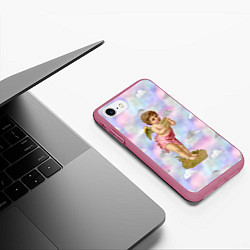 Чехол iPhone 7/8 матовый Ангел День влюбленных, цвет: 3D-малиновый — фото 2