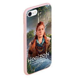 Чехол iPhone 7/8 матовый Элой дикий лес Horizon, цвет: 3D-светло-розовый — фото 2