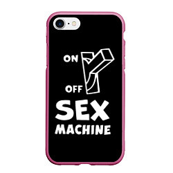 Чехол iPhone 7/8 матовый SEX MACHINE Секс Машина