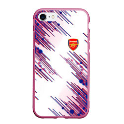 Чехол iPhone 7/8 матовый Arsenal mikel arteta, цвет: 3D-малиновый