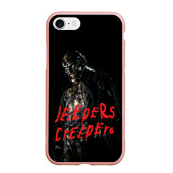 Чехол iPhone 7/8 матовый Джиперс Криперс - жуткий монстр, цвет: 3D-светло-розовый