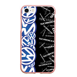 Чехол iPhone 7/8 матовый Volkswagen Scirocco Half Pattern