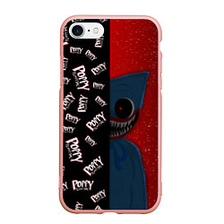 Чехол iPhone 7/8 матовый Poppy Playtime Half Pattern Half Face