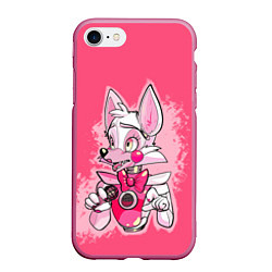 Чехол iPhone 7/8 матовый Funtime Foxy, цвет: 3D-малиновый