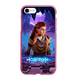 Чехол iPhone 7/8 матовый Horizon Aloy Элой Forbidden West, цвет: 3D-малиновый