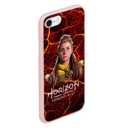 Чехол iPhone 7/8 матовый Horizon Forbidden West Элой, цвет: 3D-светло-розовый — фото 2