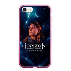 Чехол iPhone 7/8 матовый Horizon Forbidden West - Молнии