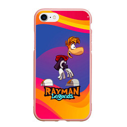 Чехол iPhone 7/8 матовый Rayman абстрактные волны