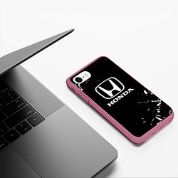 Чехол iPhone 7/8 матовый Honda CR-Z, цвет: 3D-малиновый — фото 2