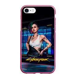 Чехол iPhone 7/8 матовый Judy Джуди Cyberpunk 2077