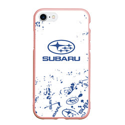 Чехол iPhone 7/8 матовый Subaru брызги