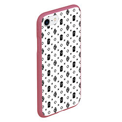 Чехол iPhone 7/8 матовый Узор White Dope Camo Dope Street Market, цвет: 3D-малиновый — фото 2