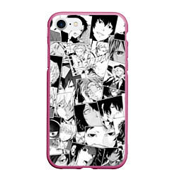 Чехол iPhone 7/8 матовый Bungo Stray Dogs pattern