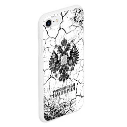 Чехол iPhone 7/8 матовый RUSSIAN EMPIRE - ГЕРБ Краска, цвет: 3D-белый — фото 2